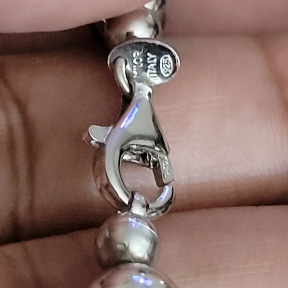 Milor 925 Italy Bead Necklace ( Sold ) - Picture 11 of 11